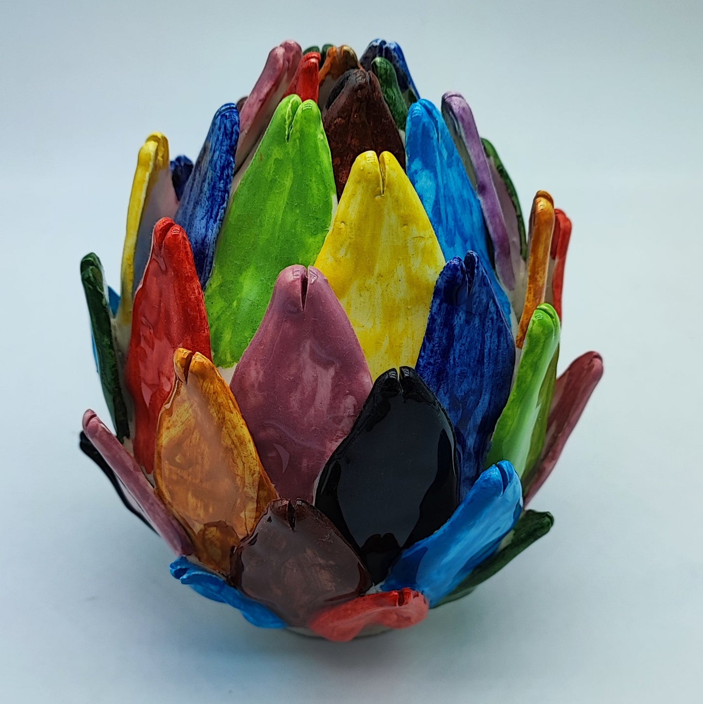 Italian Artichoke Pine Sculpture