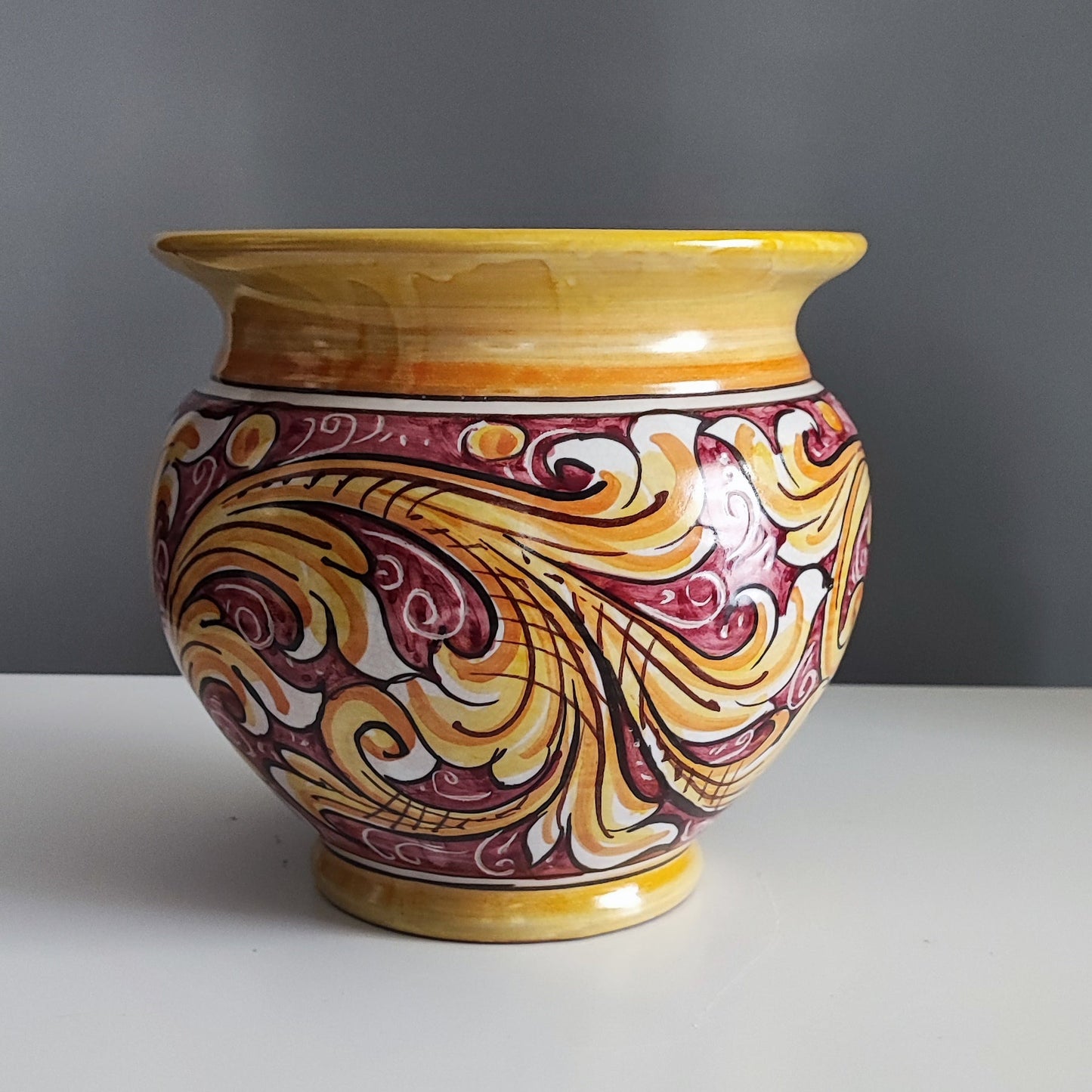 Unique Caltagirone vase
