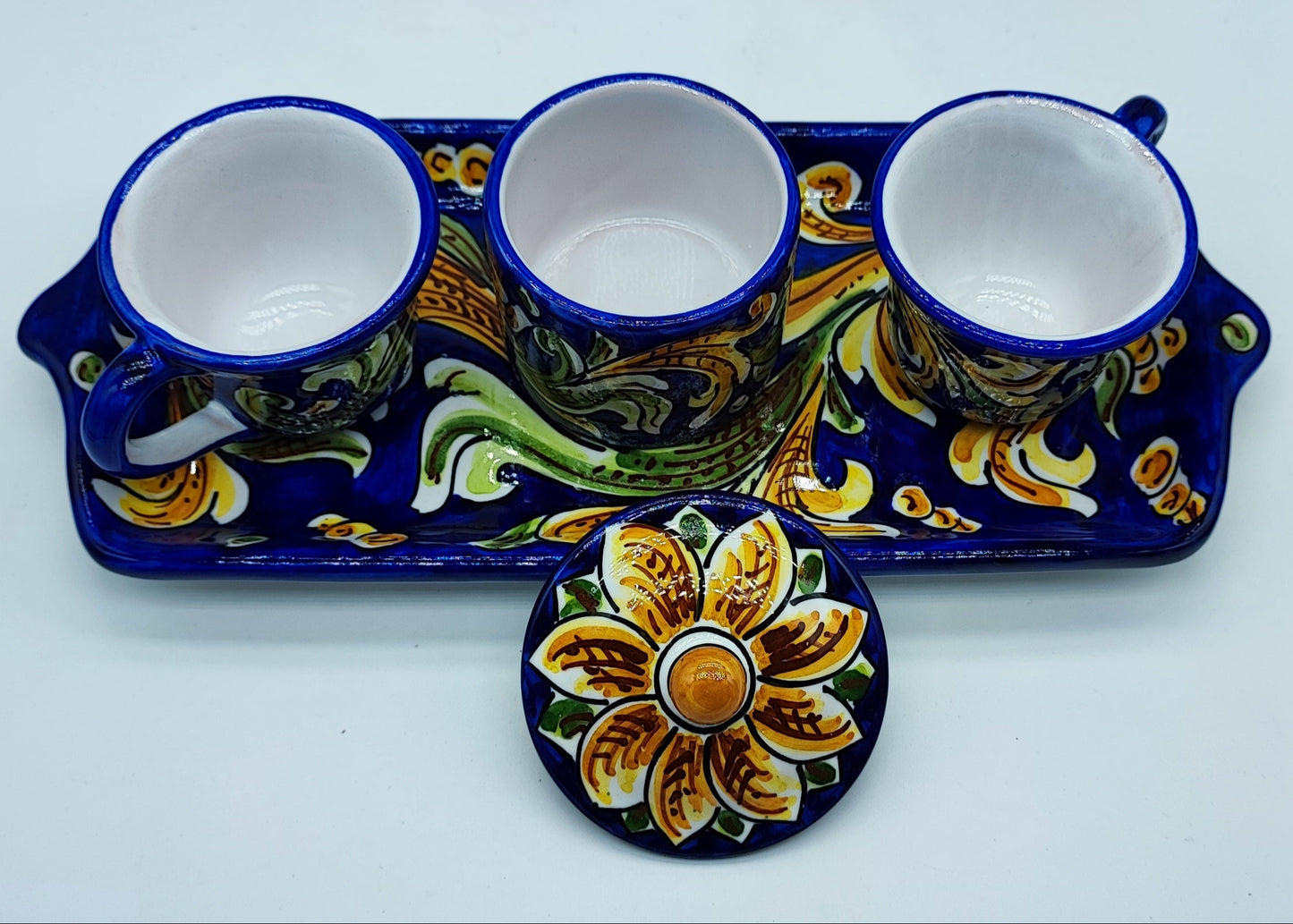 Decorative ceramic tray
