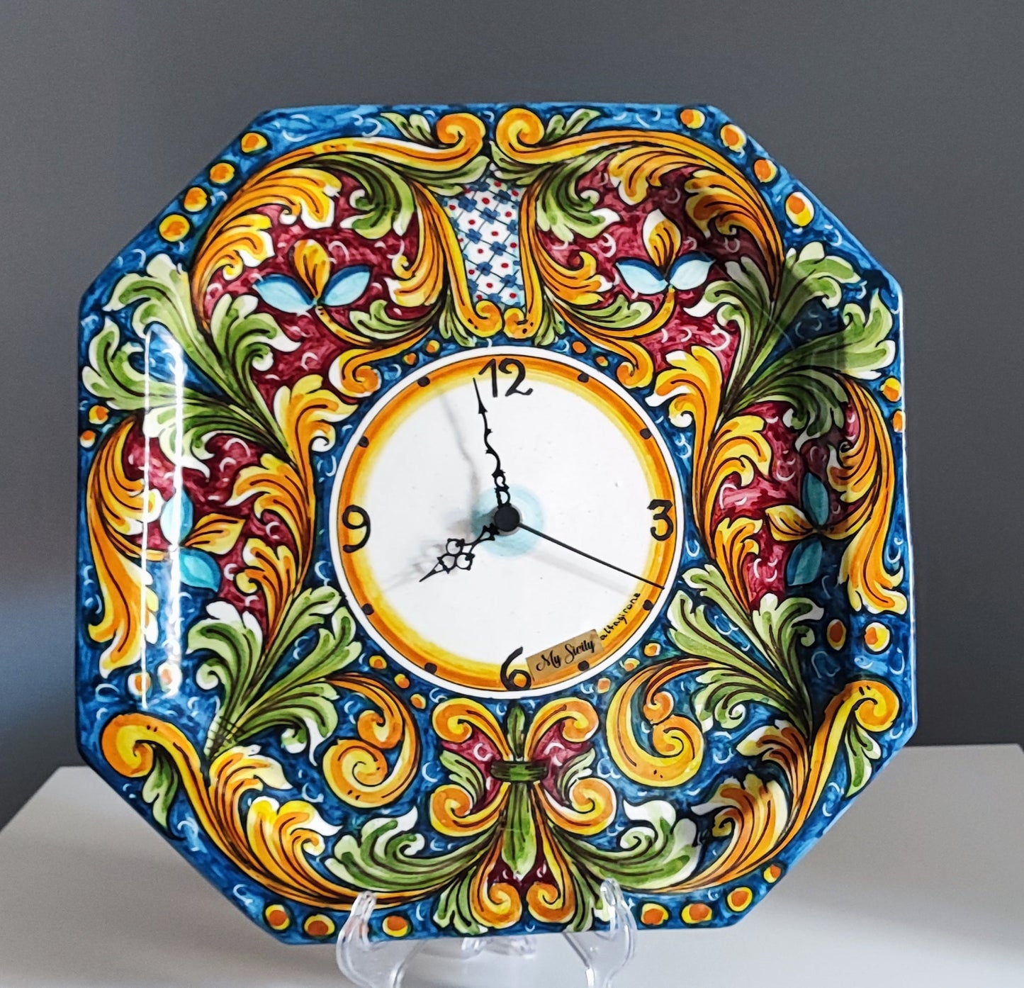 Hand-Painted Clock