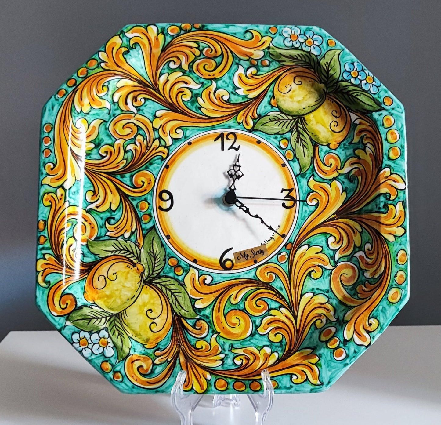 Hand-Painted Clock
