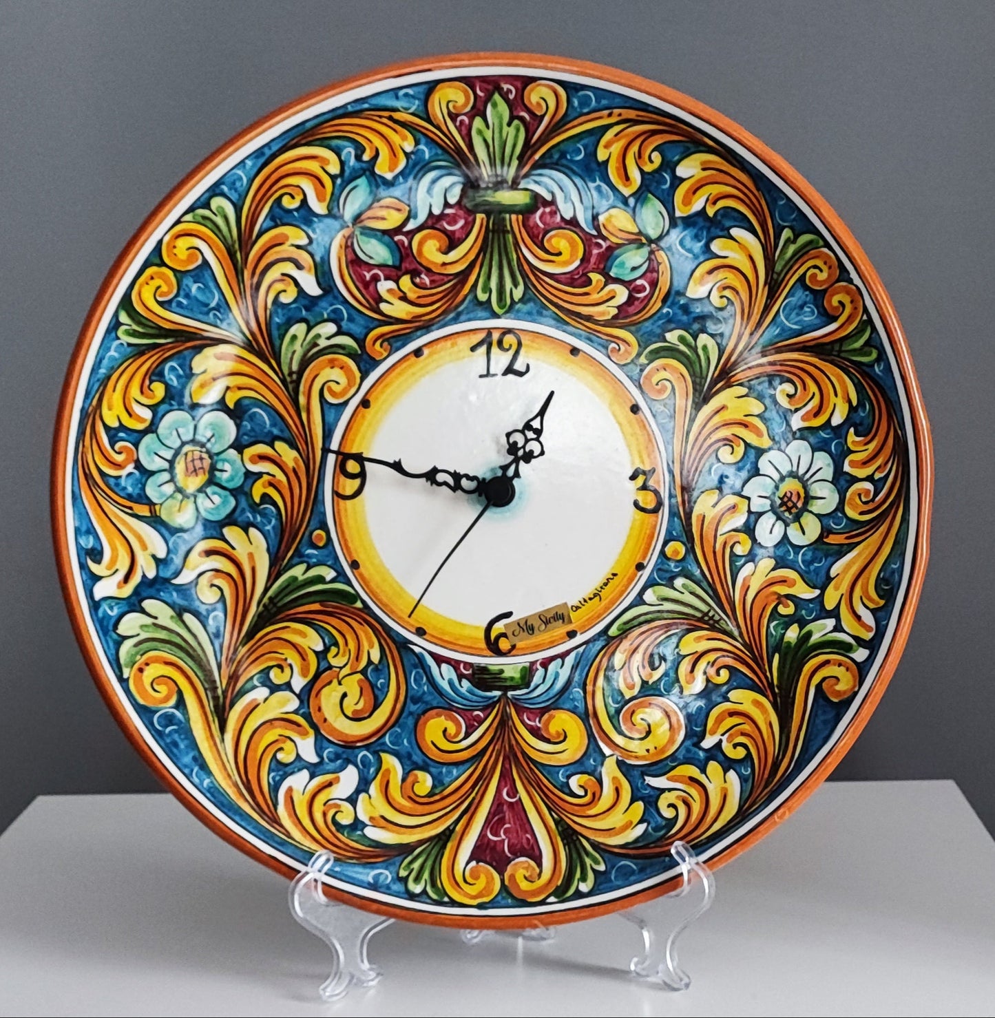 Hand-Painted Clock