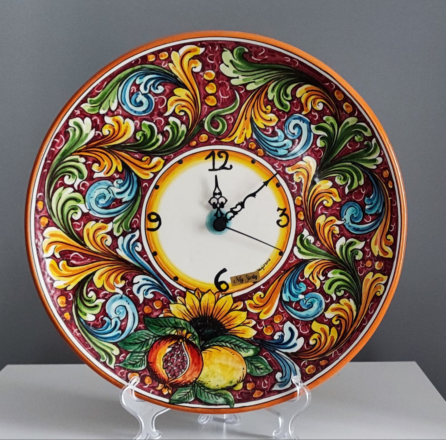Hand-Painted Clock