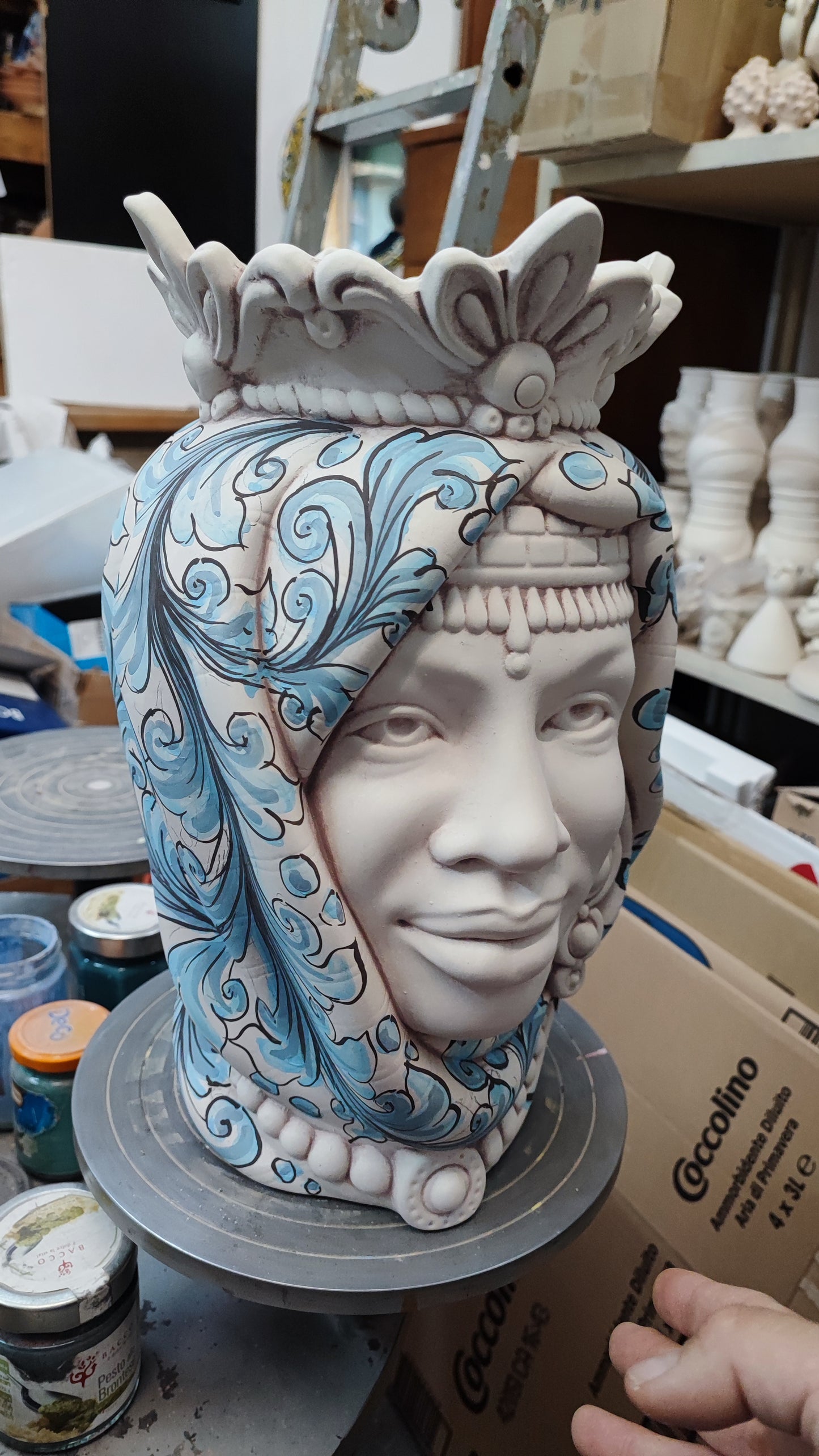 Teste di Moro Africane style 38cm