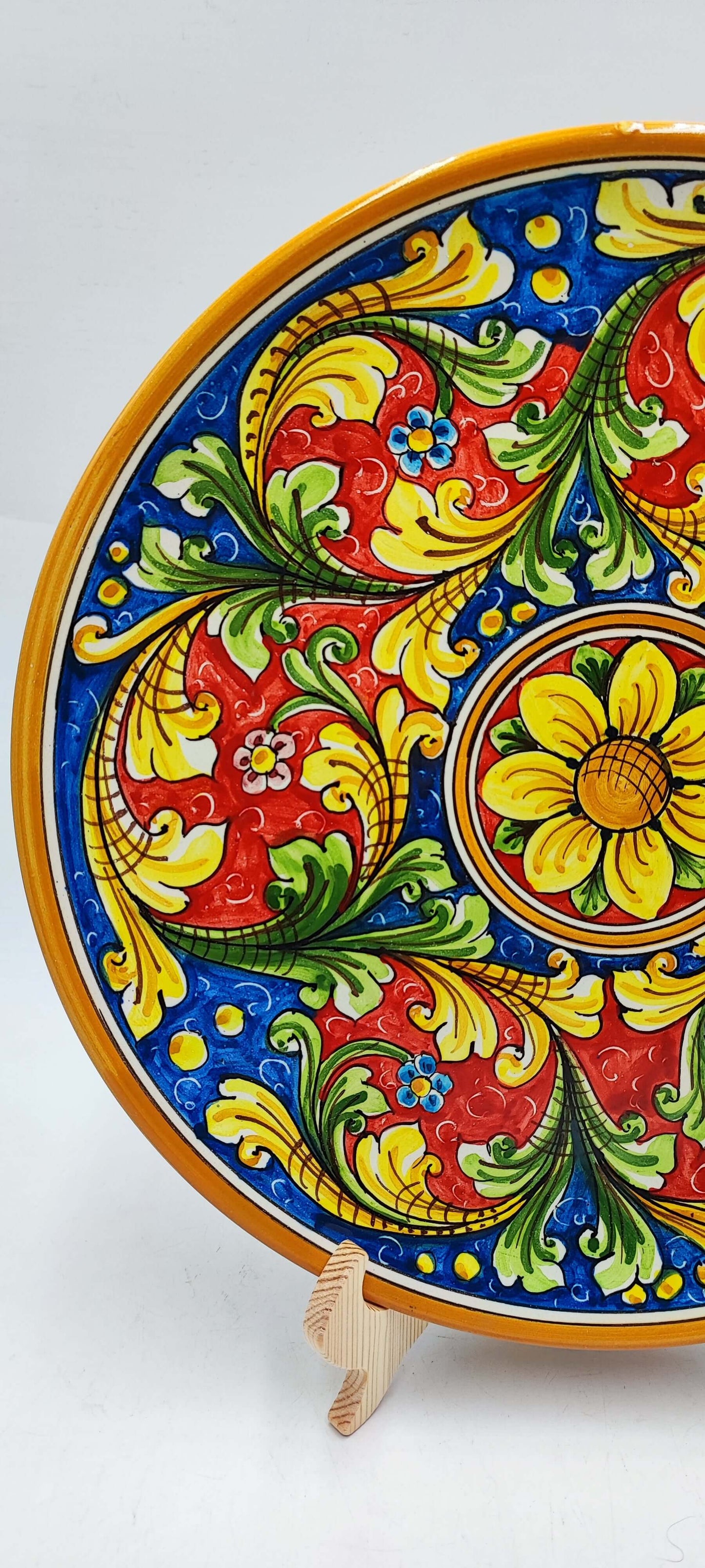 Caltagirone Ceramic handcrafted Plate
