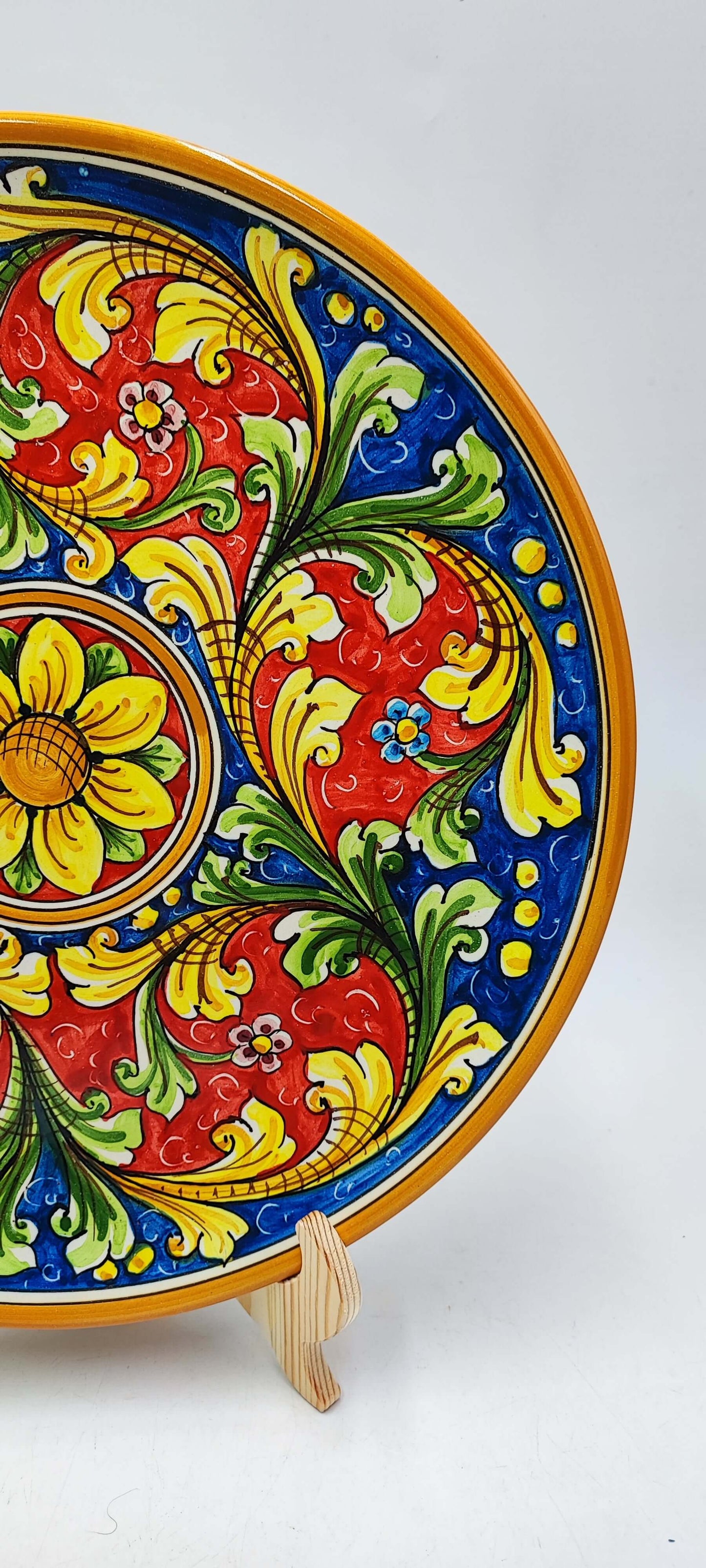 Caltagirone Ceramic handcrafted Plate
