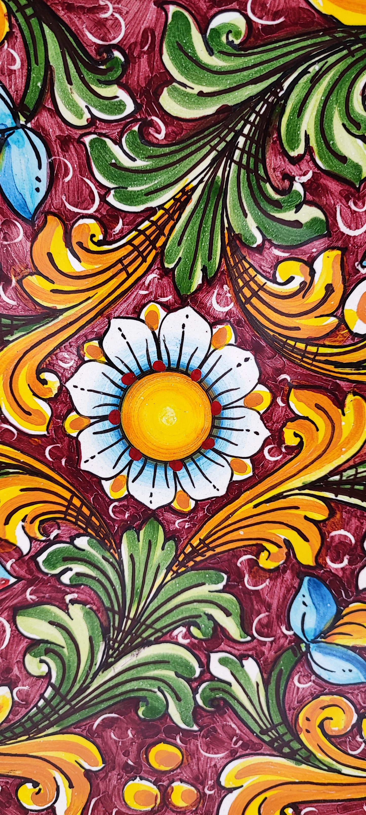 Elegant Caltagirone Ceramic Plates - Sicilian Art for a Unique Table Setting