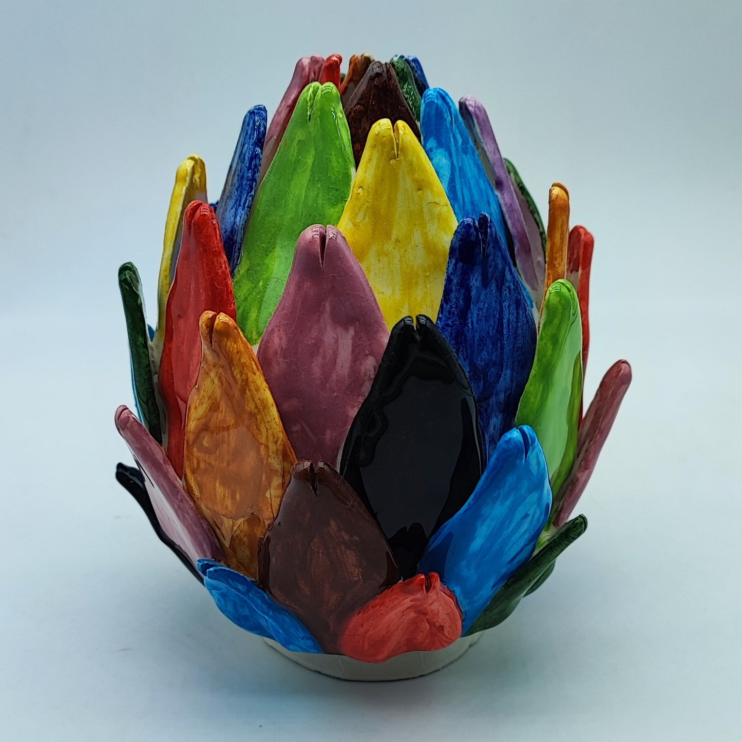 Caltagirone Ceramic Artichoke Pine