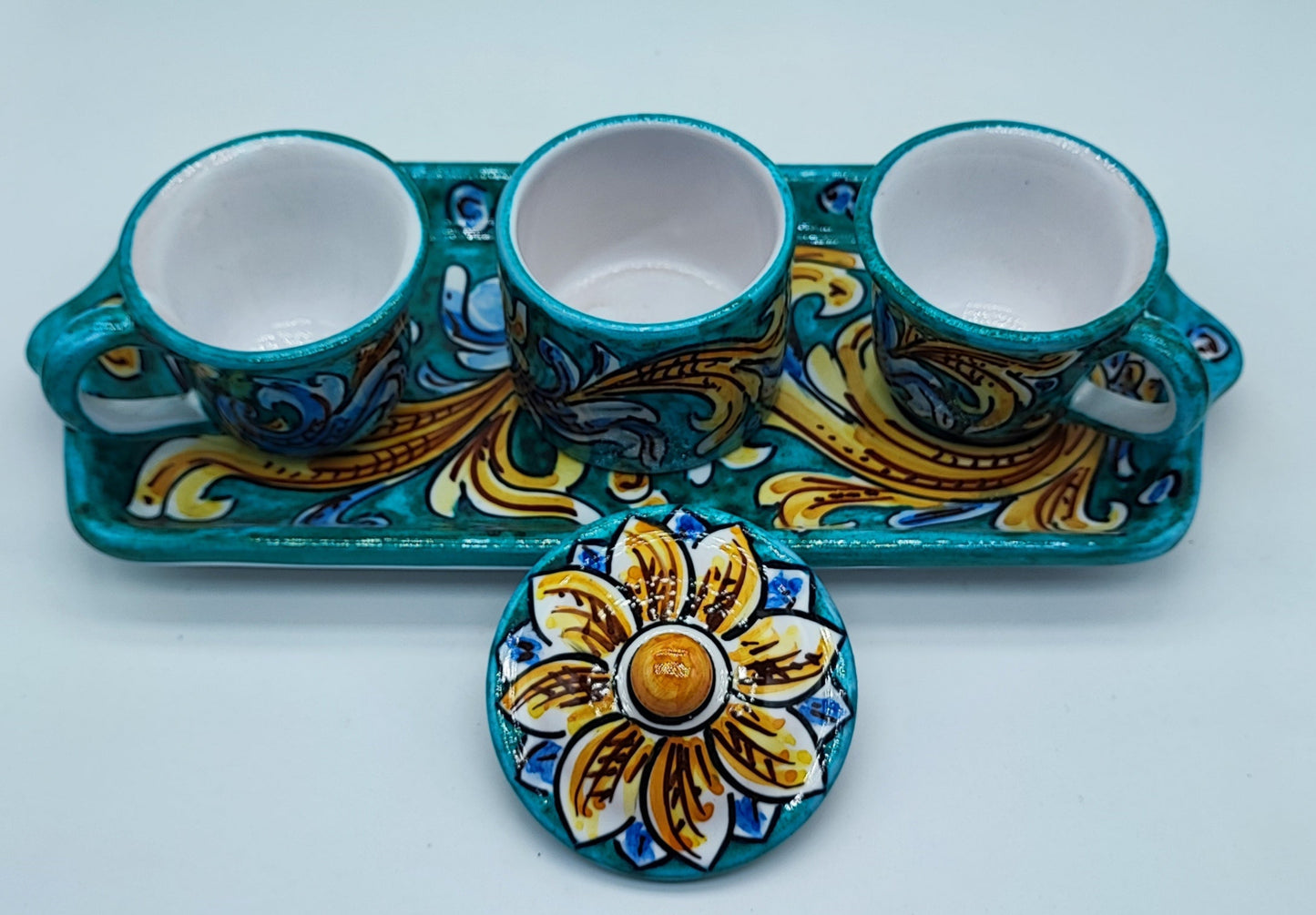 Sicilian pottery set