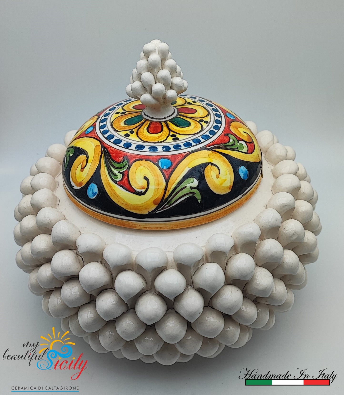 Ceramic cookie tin