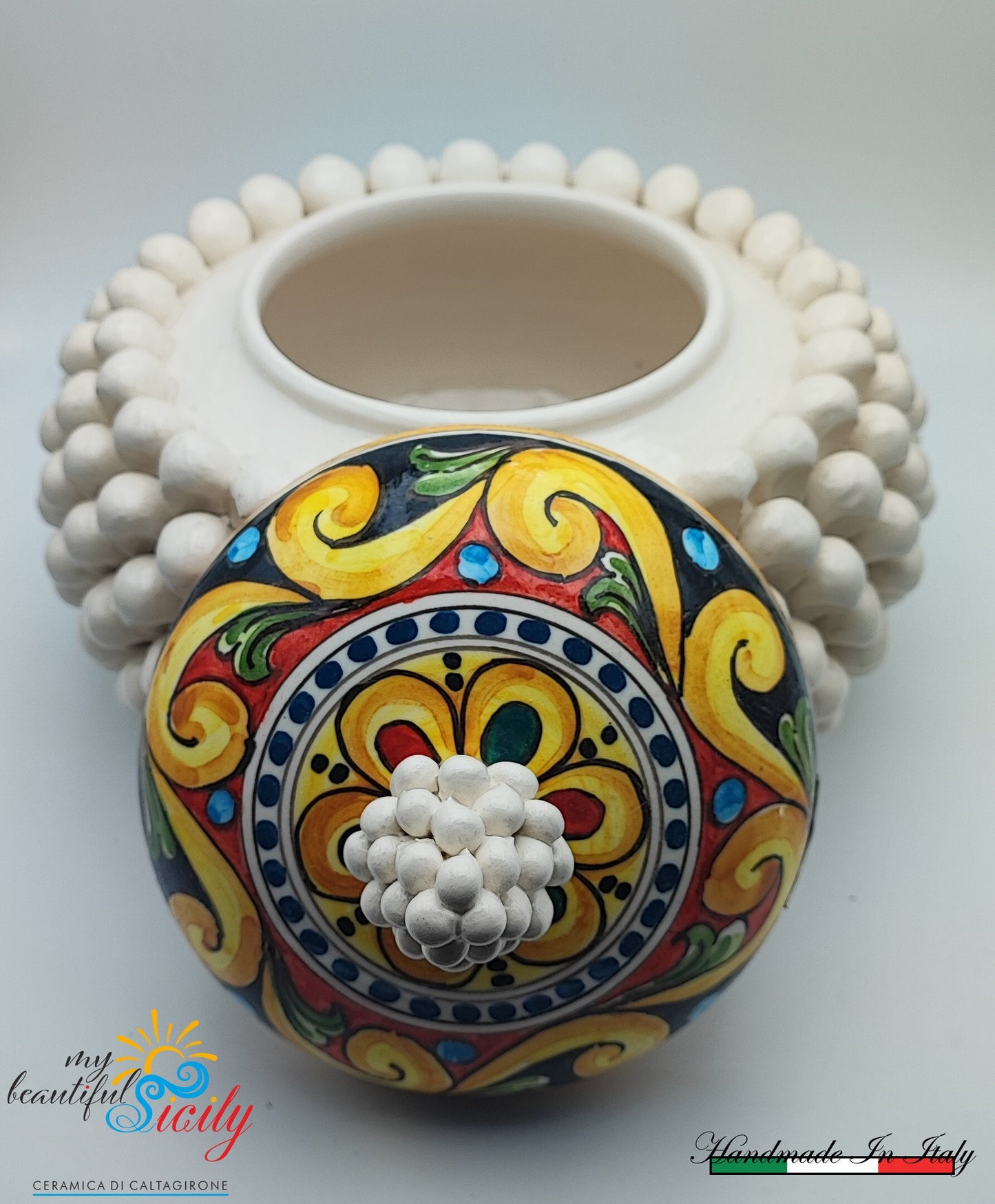 Ceramic cookie tin