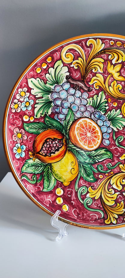 Hand-painted Caltagirone Plate