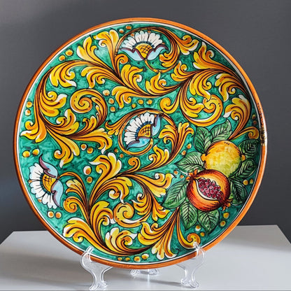 Italian Baroque Ceramic Plate