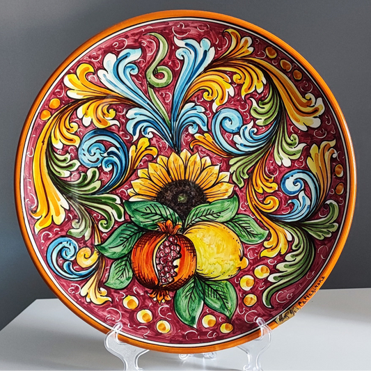 Italian Baroque Ceramic Plate