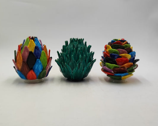 Italian Ceramic Artichoke Pine