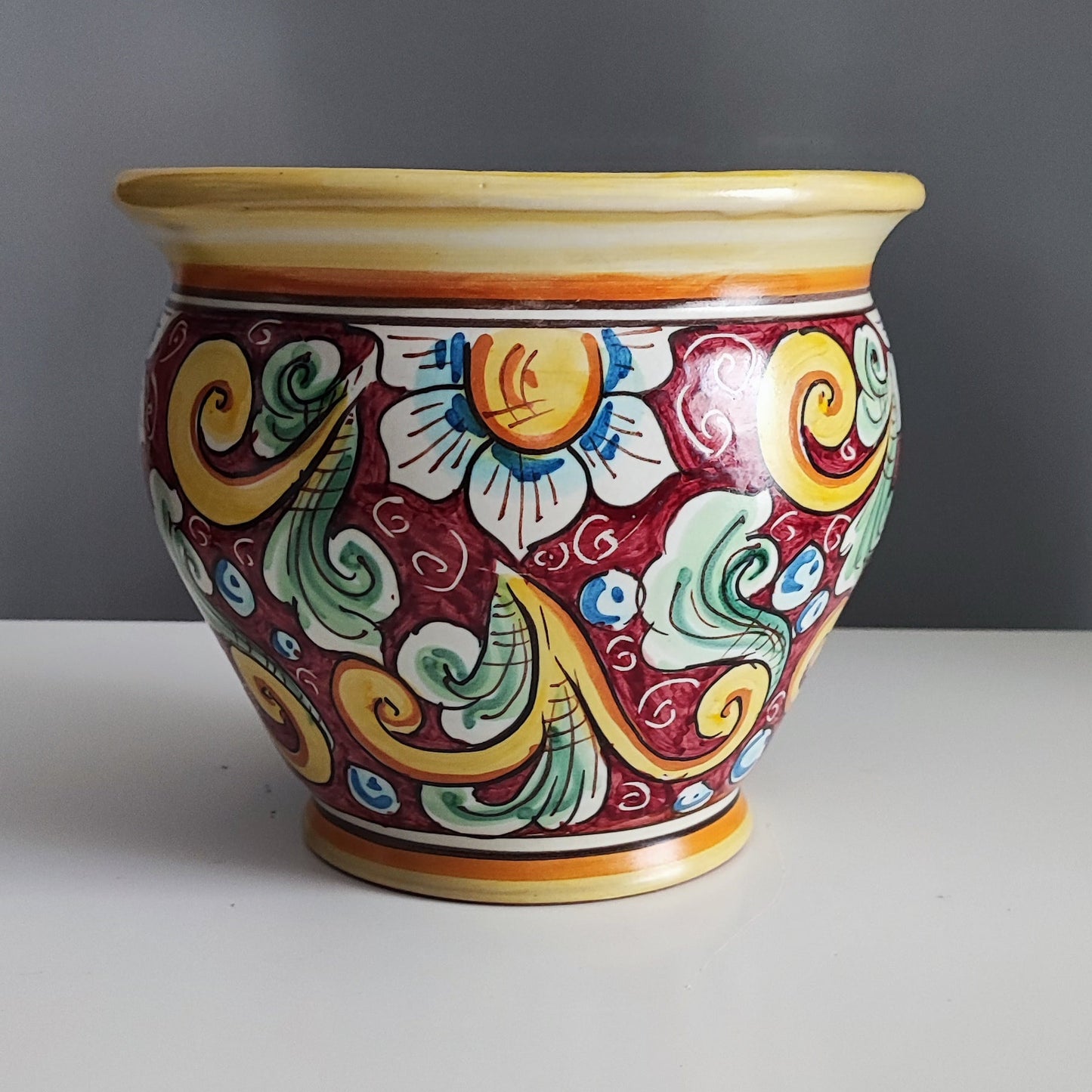Handmade Caltagirone vase