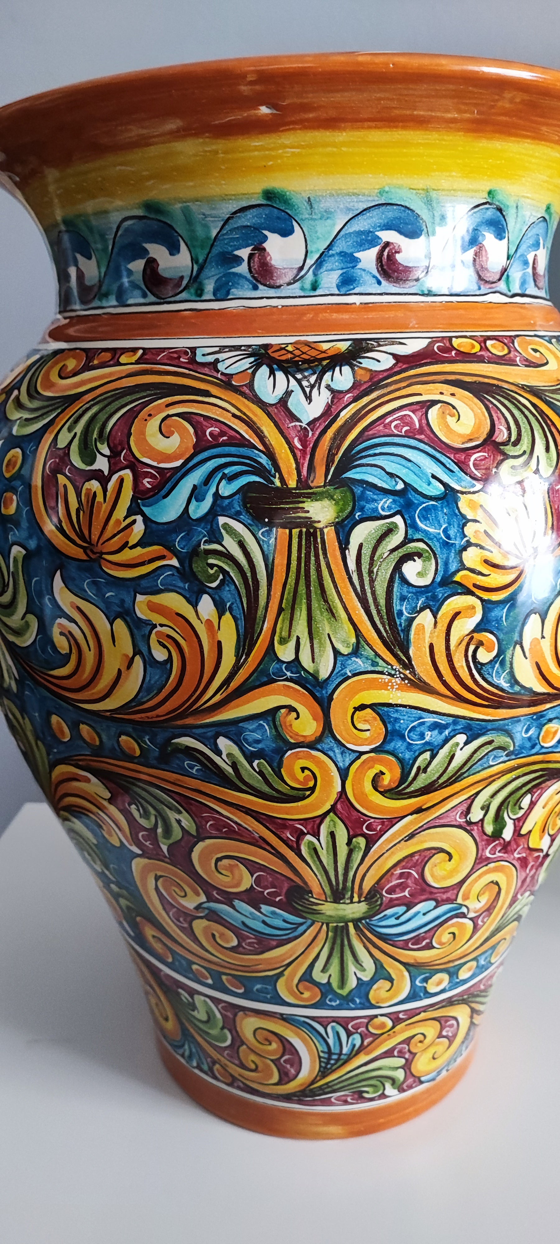 Unique Caltagirone umbrella holder