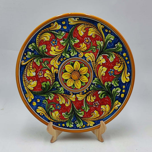 Caltagirone Ceramic handcrafted Plate