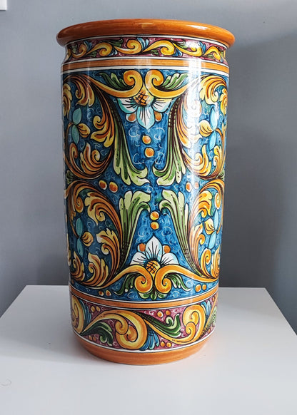 Artistic ceramic umbrella holder