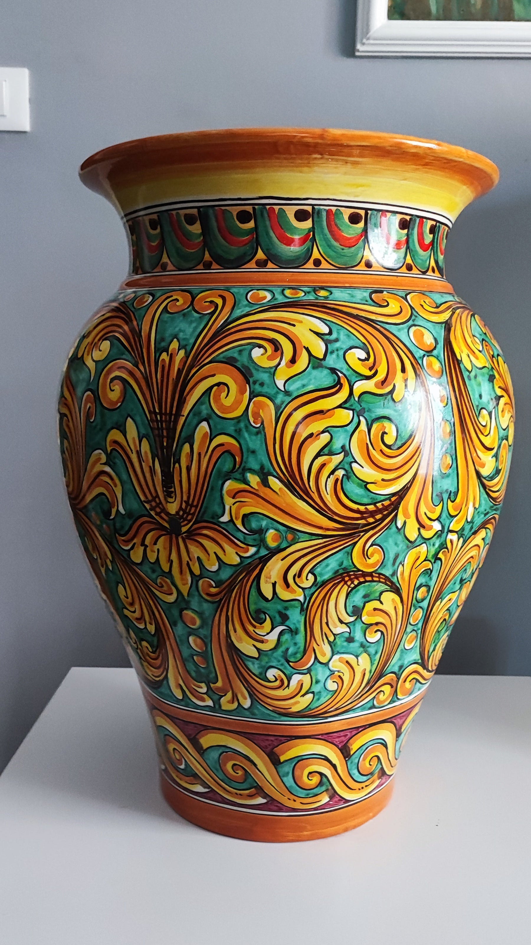 Sicilian ceramic storage jar