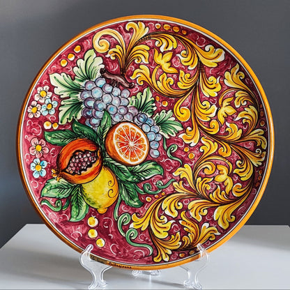 Caltagirone Baroque Ceramic Plate