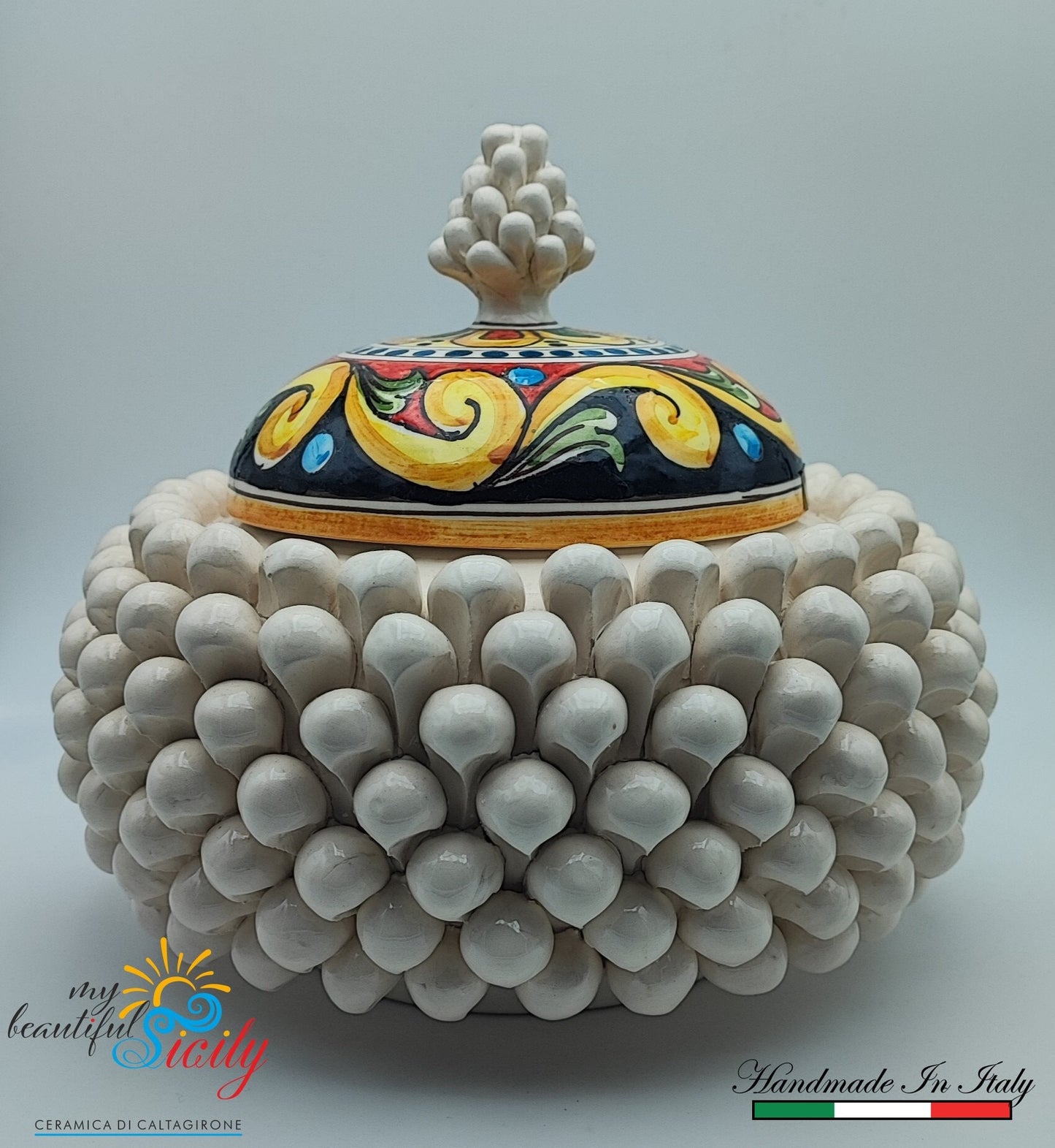 Ceramic cookie tin